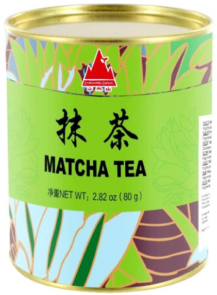 Chińska Zielona Herbata MATCHA Proszku Proszek Puszka 80g SHAN WAI SHAN