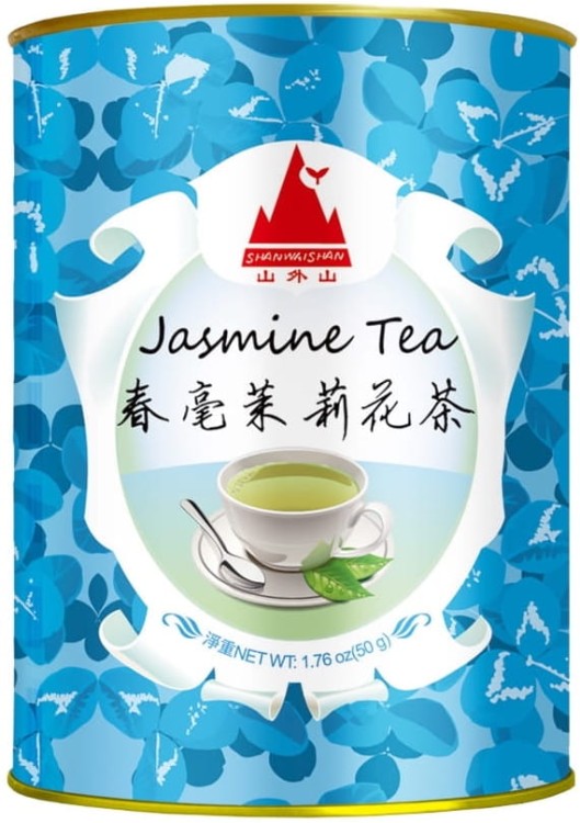 Chińska Zielona Herbata Jaśminowa Liściasta w Puszce Tea 50g SHAN WAI SHAN