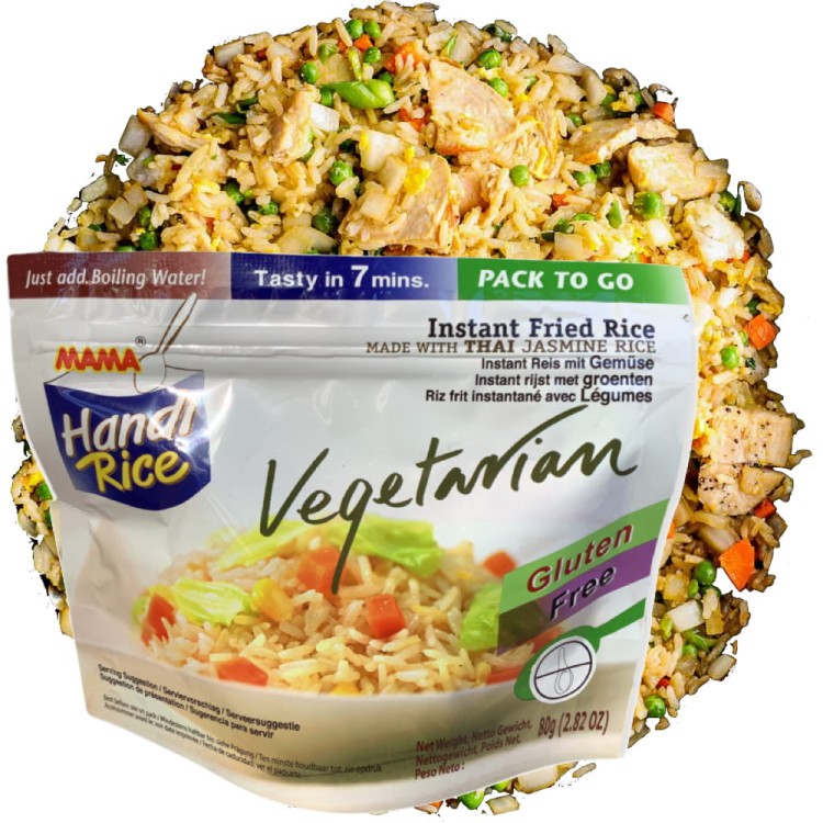 Błyskawiczny Smażony Ryż Instant Wegetariański Vegetarian Fried Rice 80g MAMA