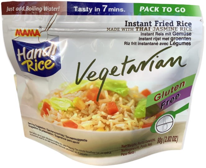 Błyskawiczny Smażony Ryż Instant Wegetariański Vegetarian Fried Rice 80g MAMA