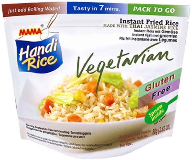 Błyskawiczny Smażony Ryż Instant Wegetariański Vegetarian Fried Rice 80g MAMA