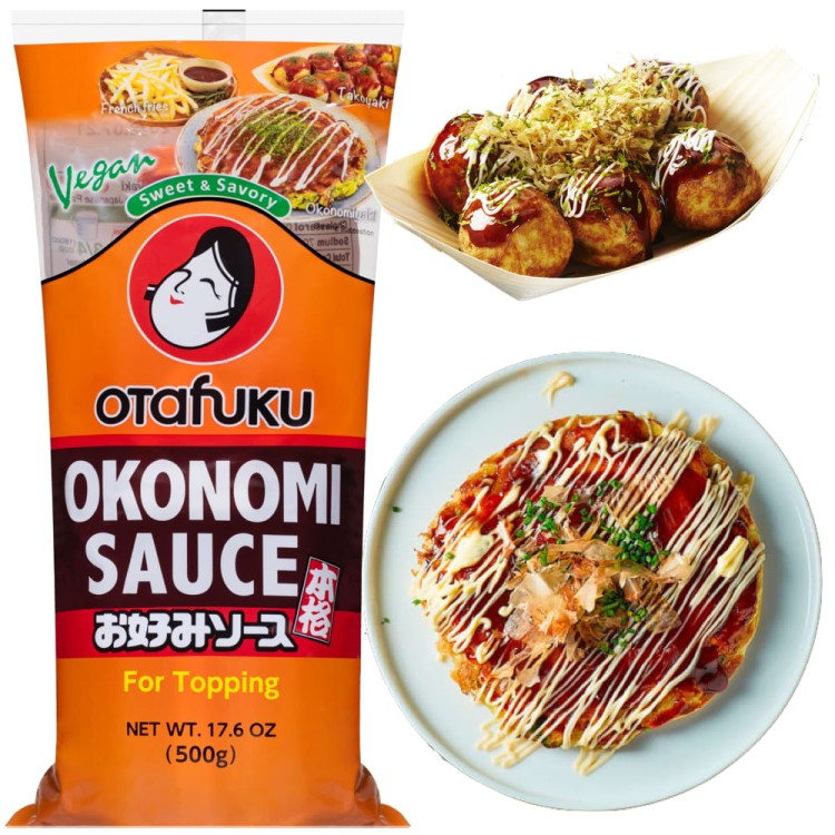 Japoński Sos Okonomi Vegan DIP Do Polewania Okonomiyaki 500g OTAFUKU