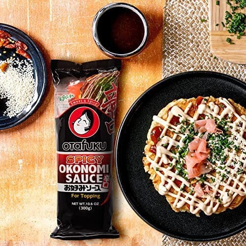 Japoński Sos Okonomi Słodko-Ostry Spicy Vegan Do Polewania 300g OTAFUKU