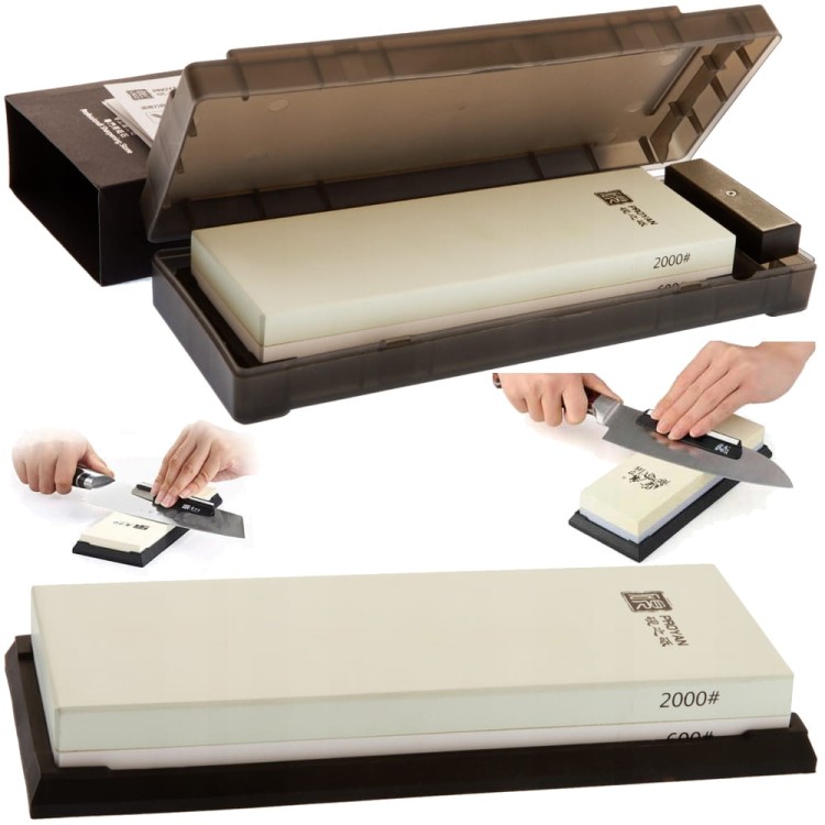 Ostrzałka Osełka Splash & Go Kamień Do Ostrzenia Noży 600/2000 TP2005 TAIDEA