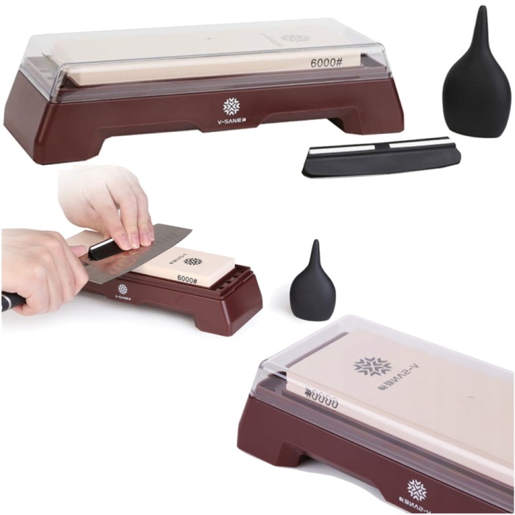 Ostrzałka Kamienna Kamień Do Ostrzenia Noży Zestaw (6000) TV7600 TAIDEA