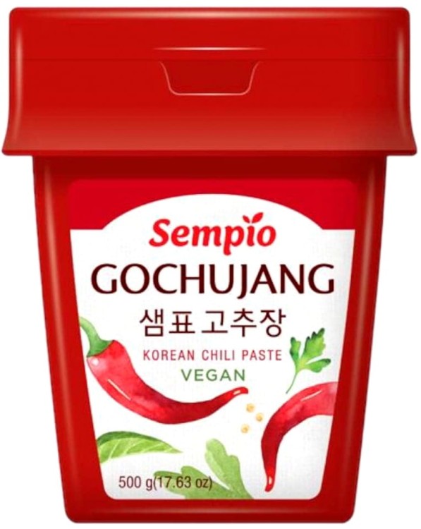 Koreańska Paprykowa Pasta Chili Gęsta Ostra Gochujang VEGAN 500g SEMPIO