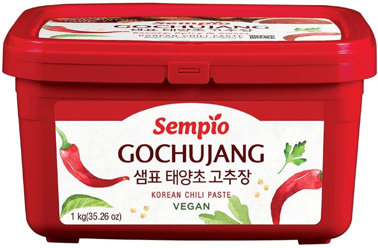 Koreańska Ostra Gęsta Pasta Chili Gochujang Korean Paste VEGAN 1kg SEMPIO