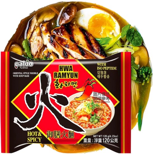 KARTON Koreańska Zupka Błyskawiczna Makaron Instant Ramen Hwa Ramyun 20x120g PALDO
