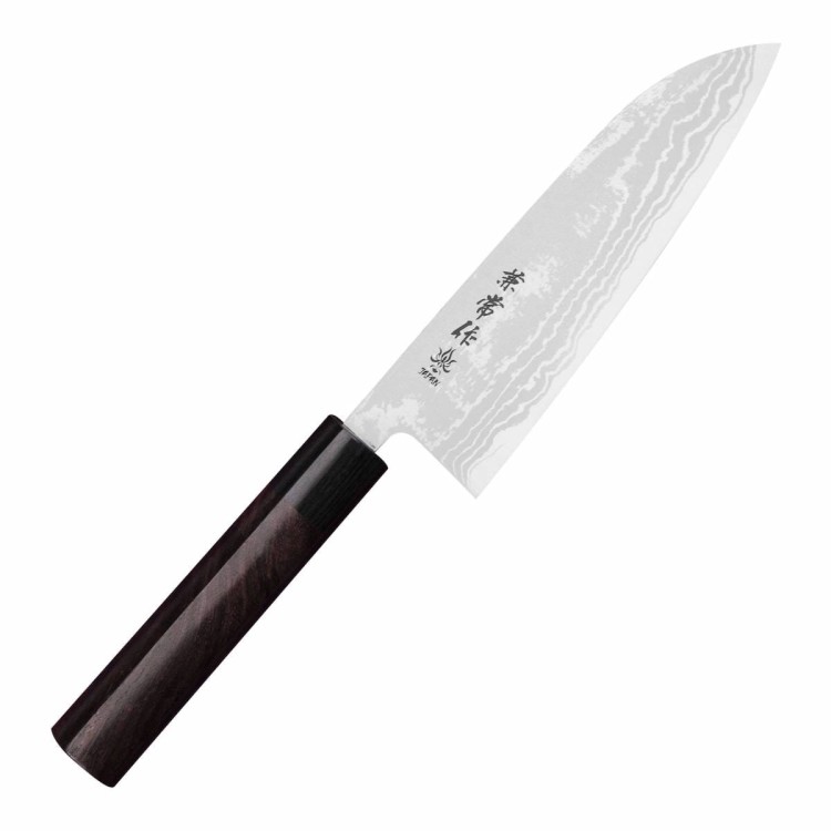 Kanetsune Zen-Bokashi Aogami#2 Japoński Nóż Santoku 16,5cm