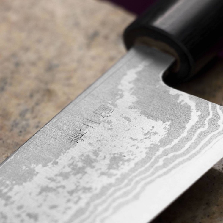 Kanetsune Zen-Bokashi Aogami#2 Japoński Nóż Santoku 16,5cm
