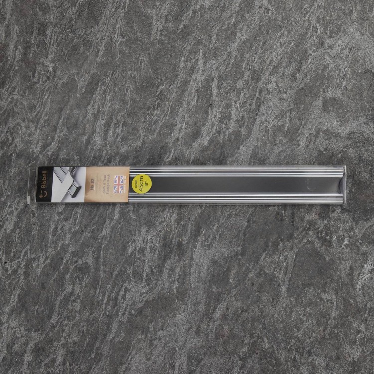 BISBELL Lustrzana Listwa Magnetyczna Czarna Na Noże 45cm 450mm