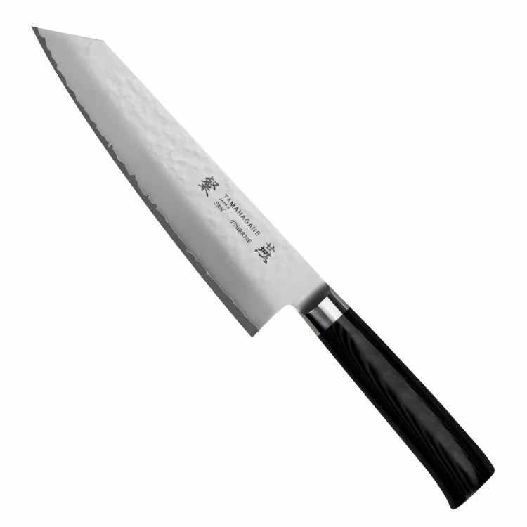 Tamahagane Tsubame Black VG-5 Japoński Nóż Kuchenny Kengata 61HRC 19,5cm