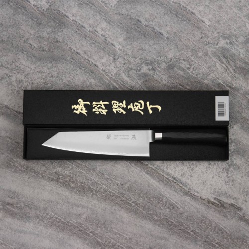 Tamahagane Tsubame Black VG-5 Japoński Nóż Kuchenny Kengata 61HRC 19,5cm