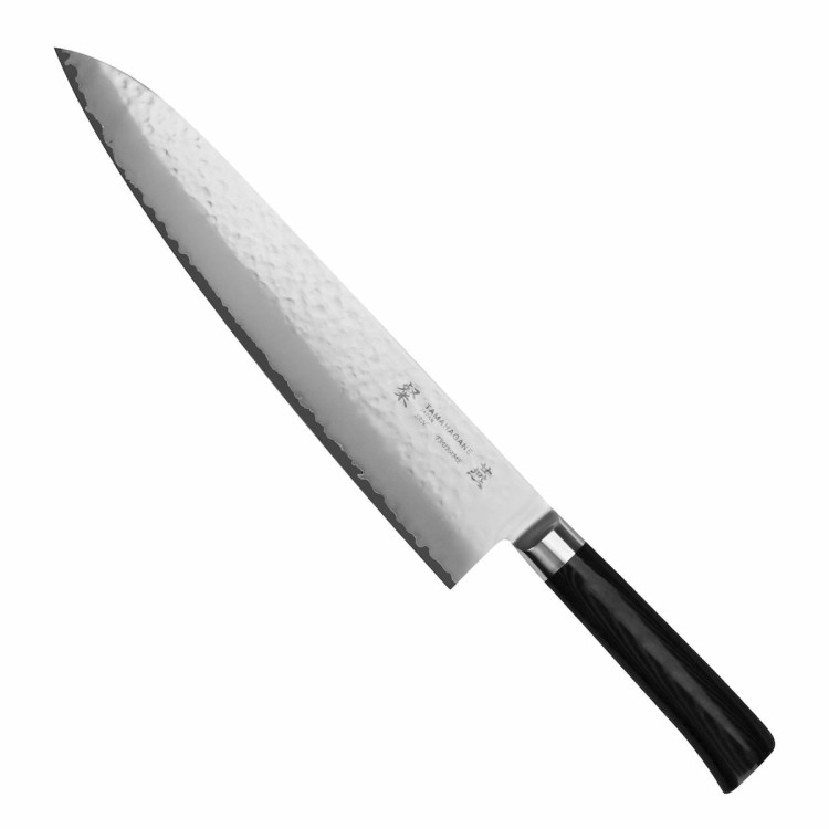 Tamahagane Tsubame Black VG-5 Japoński Nóż Kuchenny Szefa Kuchni 61HRC 27cm