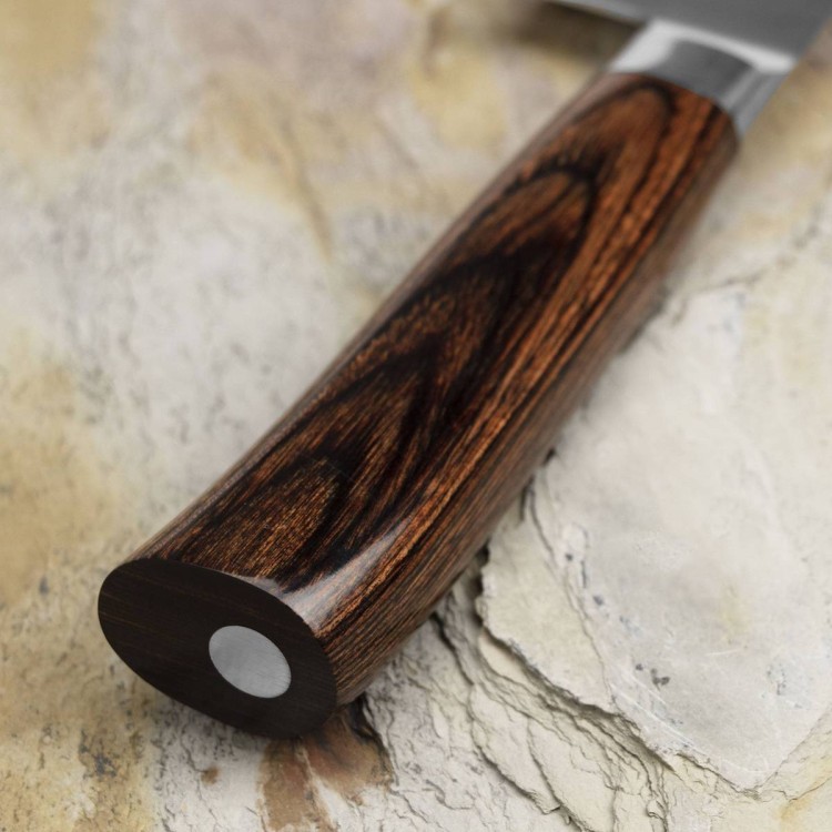 Tamahagane Tsubame Brown VG-5 Japoński Nóż Kengata 19,5cm