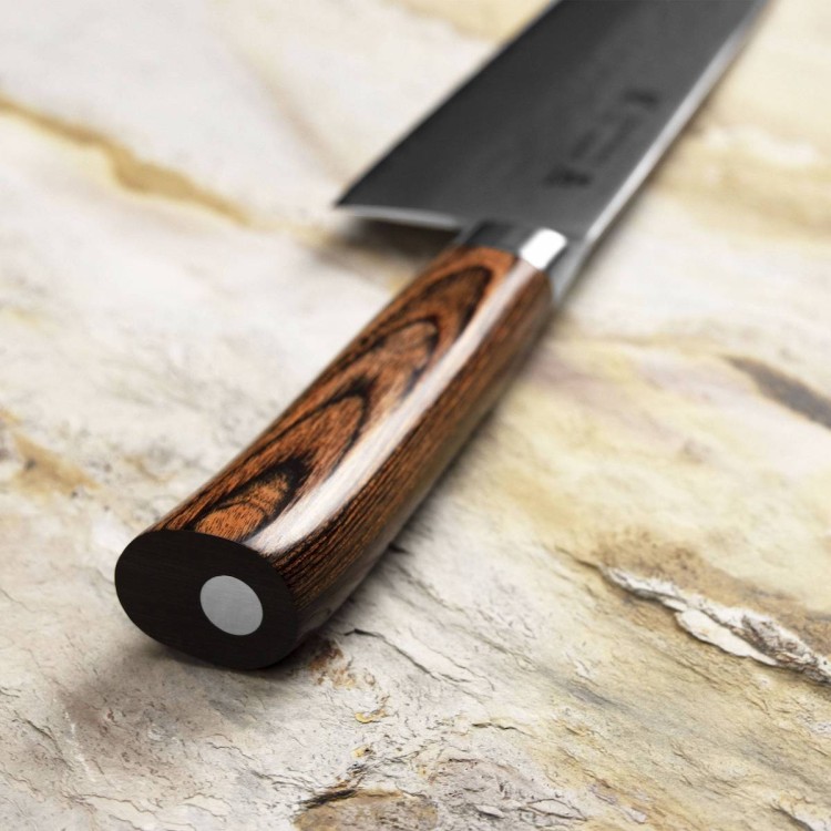 Tamahagane Tsubame Brown VG-5 Japoński Nóż Szefa Kuchni 27cm