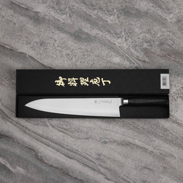 Tamahagane SAN Black VG-5 Japoński Nóż Szefa Kuchni 27cm