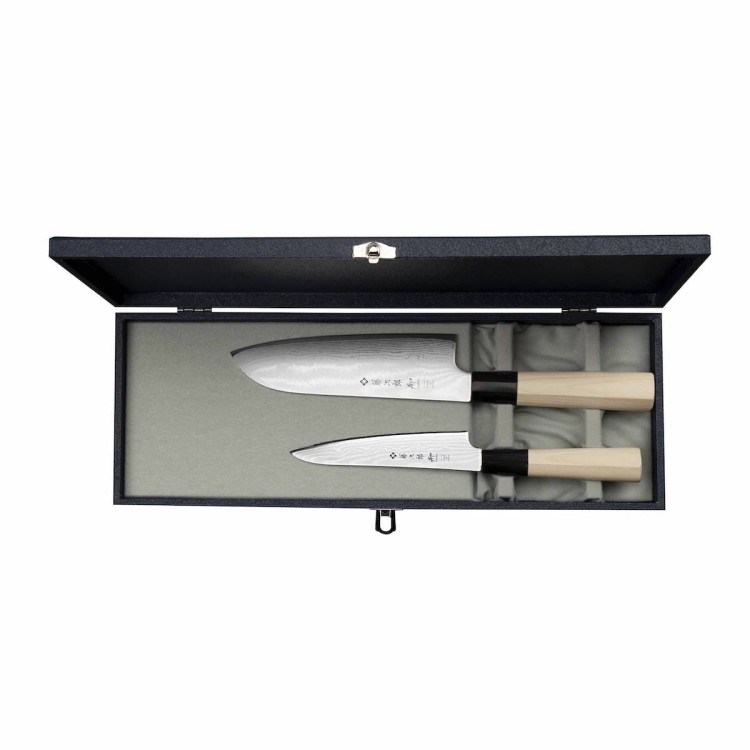 Zestaw 2 Noży Tojiro Shippu Uniwersalny 13cm + Santoku 16,5cm