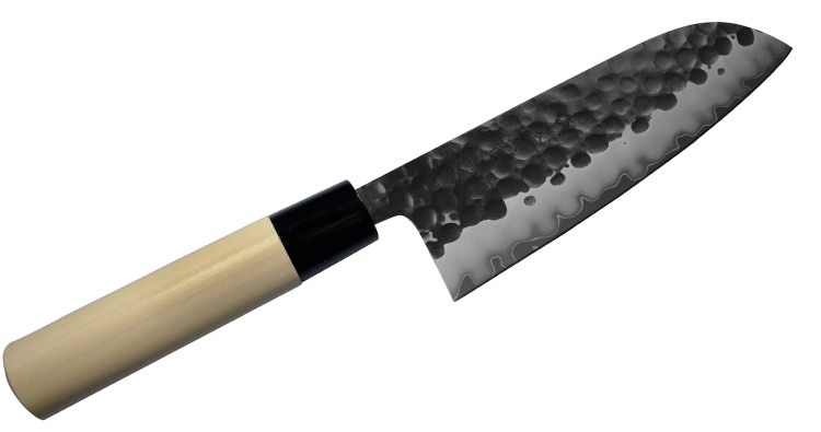 Tojiro Hammered VG-10 Japoński Nóż Kuchenny Santoku Do Warzyw 60 HRC 17cm