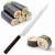 Hideo Kitaoka Shirogami Satin Damascus Japoński Nóż Yanagi Sashimi Do Sushi 30cm
