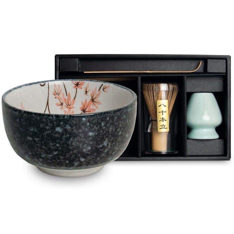 Zestaw Do Przygotowania Herbaty Matcha Matchy MAPLE LEAF 4 Elementy EDO JAPAN