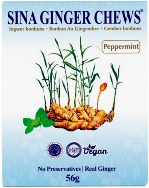 Cukierki Imbirowe Miętowe Rozgrzewające 56g SINA