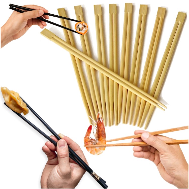 Pałeczki Bambusowe Do Sushi w Pojedyńczych Kopertkach 21cm 10 Par ASIA KITCHEN