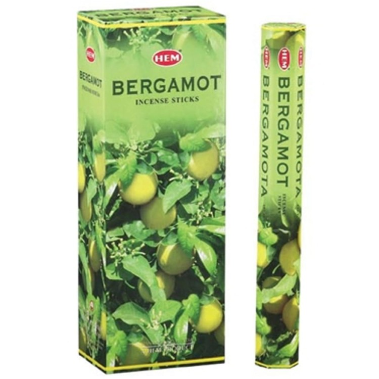 Indyjskie Kadzidełka Bergamotka Bergamot 20 Sztuk HEM