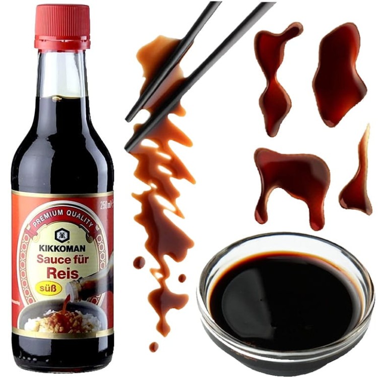 Japoński Słodki Sos Sojowy Do Ryżu Sweet Light Soy Sauce 250ml KIKKOMAN