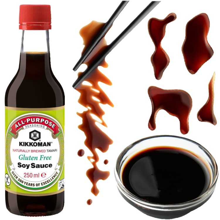 Japoński Sos Sojowy Bezglutenowy Tamari Gluten Free 250ml KIKKOMAN