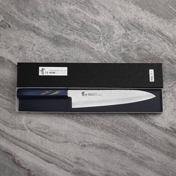 Sakai Takayuki Urushi VG-10 Saiseki Japoński Nóż Szefa Kuchni 24 cm