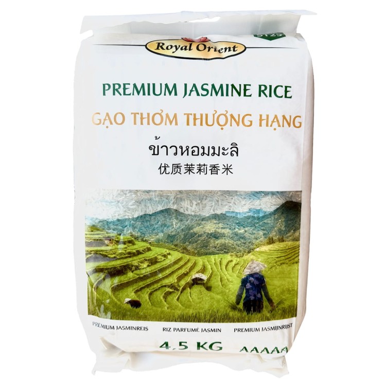 Wietnamski Ryż Jaśminowy Aromatyczny Duży Worek Dla Całej Rodziny 4,5kg ROYAL ORIENT