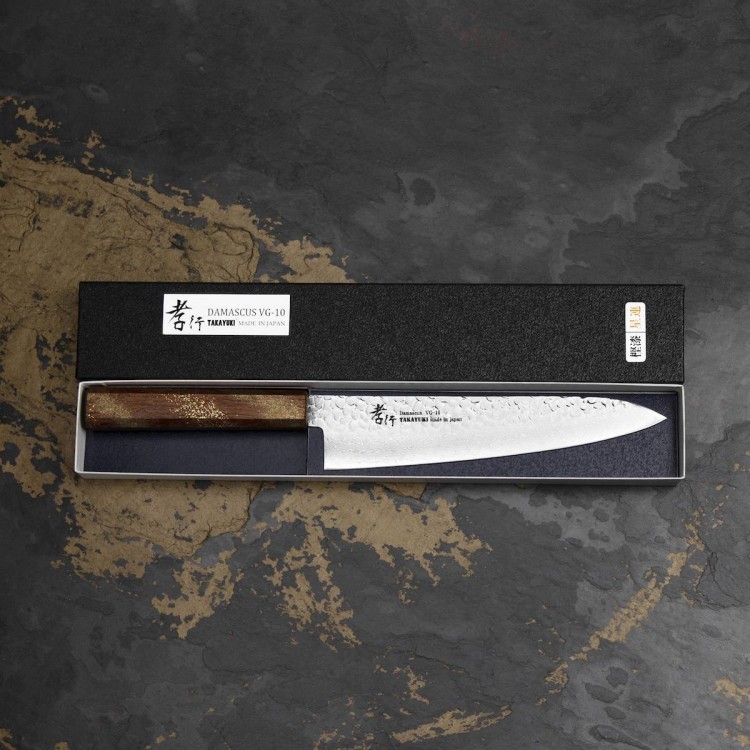Sakai Takayuki Urushi VG-10 Seiren Japoński Nóż Kuchenny Szefa Kuchni 21cm