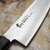 Sakai Takayuki Urushi VG-10 Kokushin Japoński Nóż Santoku 17 cm