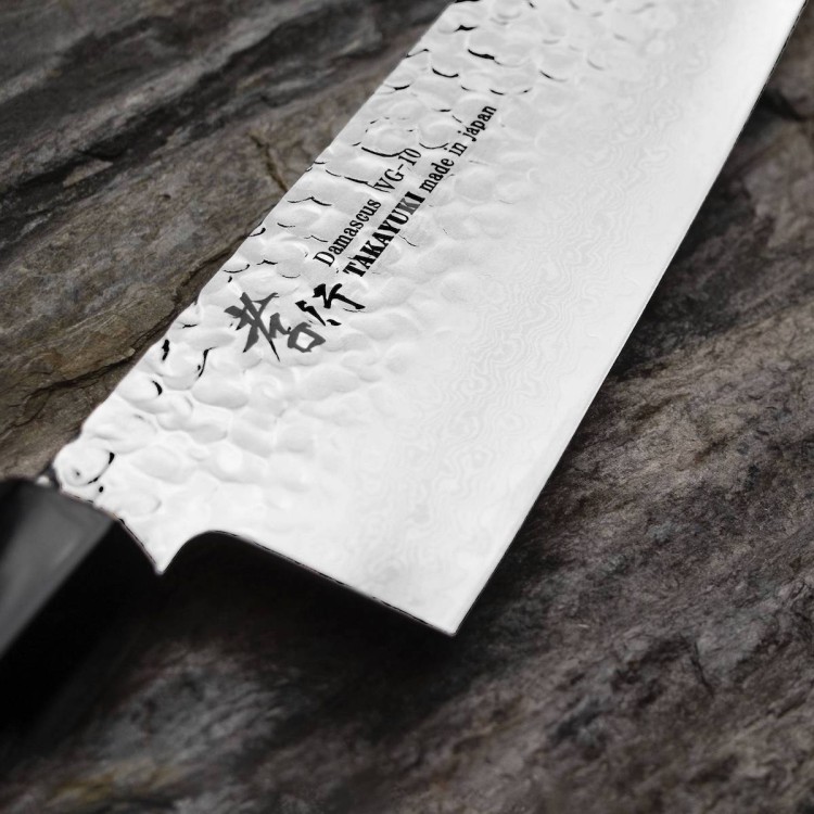 Sakai Takayuki Urushi VG-10 Aizome Japoński Nóż Szefa Kuchni 24 cm