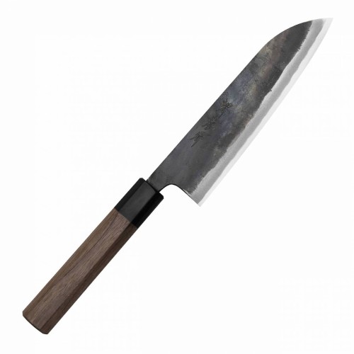 Sakai Takayuki Aogami#2 Iron Kurouchi Japoński Nóż Kuchenny Santoku Do Warzyw 17 cm