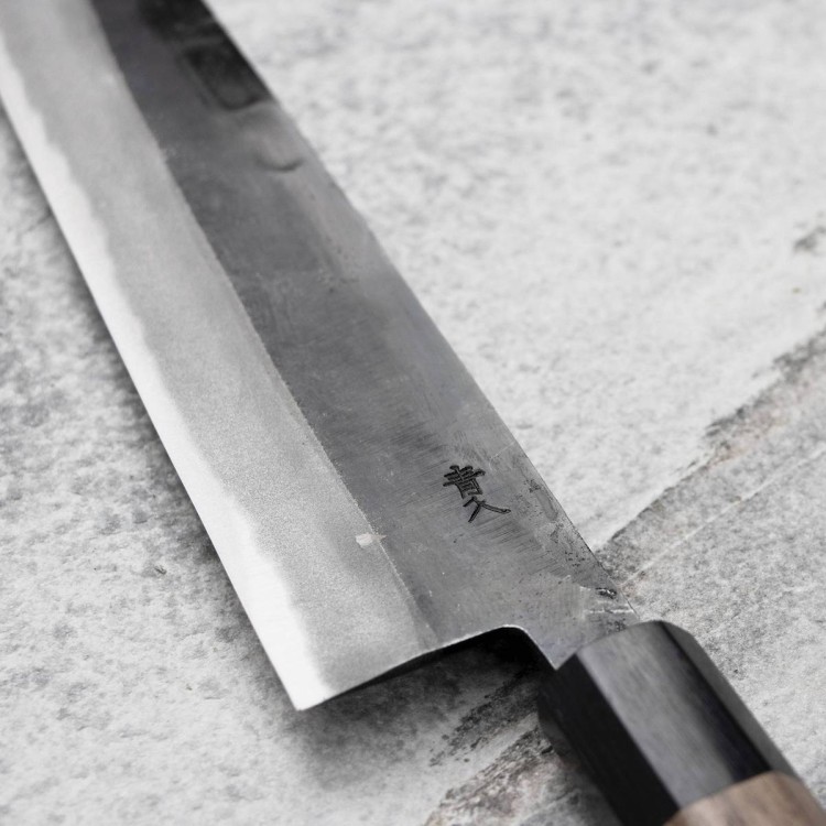 Sakai Takayuki Aogami#2 Iron Kurouchi Japoński Nóż Szefa Kuchni 24 cm