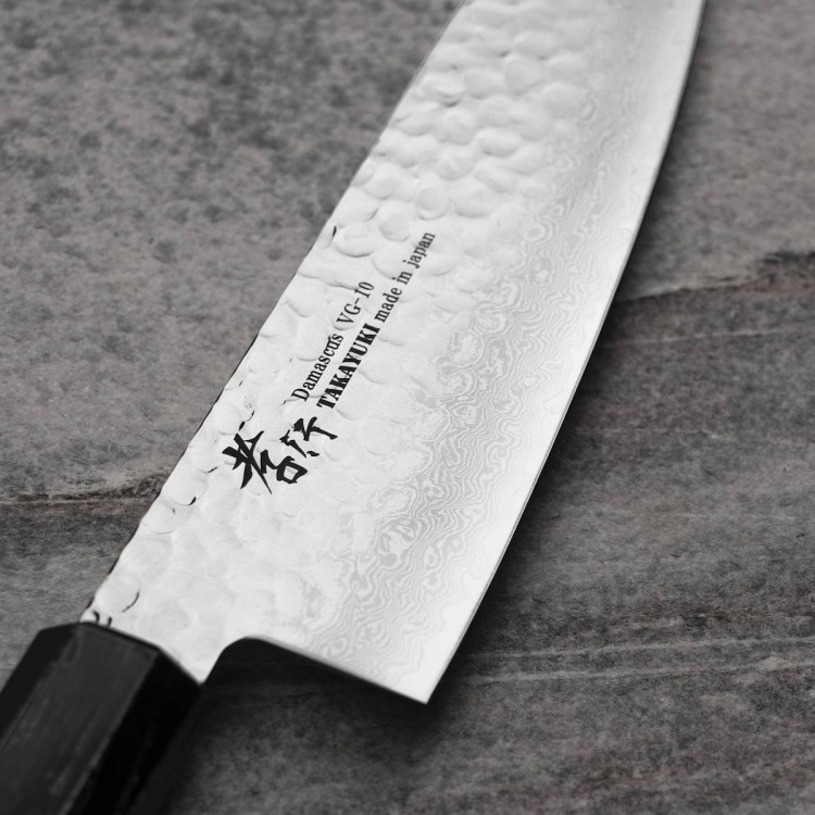 Sakai Takayuki Nanairo VG-10 Ebony Japoński Nóż Santoku 17 cm