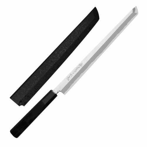 Sakai Takayuki Byakko Shirogami#1 Japoński Nóż Kuchenny Sakimaru Do Sushi Filetowania 27cm