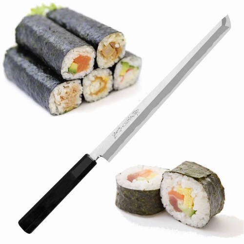 Sakai Takayuki Byakko Shirogami#1 Japoński Nóż Kuchenny Sakimaru Do Sushi Filetowania 27cm
