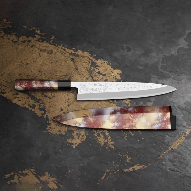 Sakai Takayuki Rinka Silver#3 Japoński Nóż Miroshi Deba 27 cm