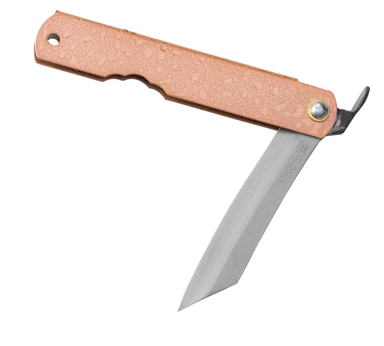 Nóż Kieszonkowy Aogami Higonokami Mizushibuki 80 mm Pink