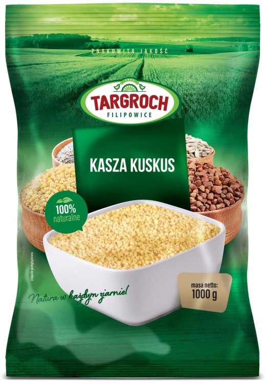 Zdrowa Włoska Kasza Cous Cous Kuskus Naturalna Świeża 1kg 1000g TARGROCH