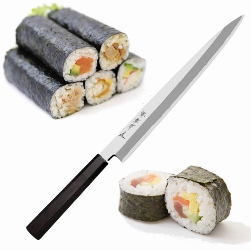 Sakai Takayuki Silver#3 Japoński Nóż Kuchenny Yanagiba Do Sushi Filetowania 60-61 HRC 27cm