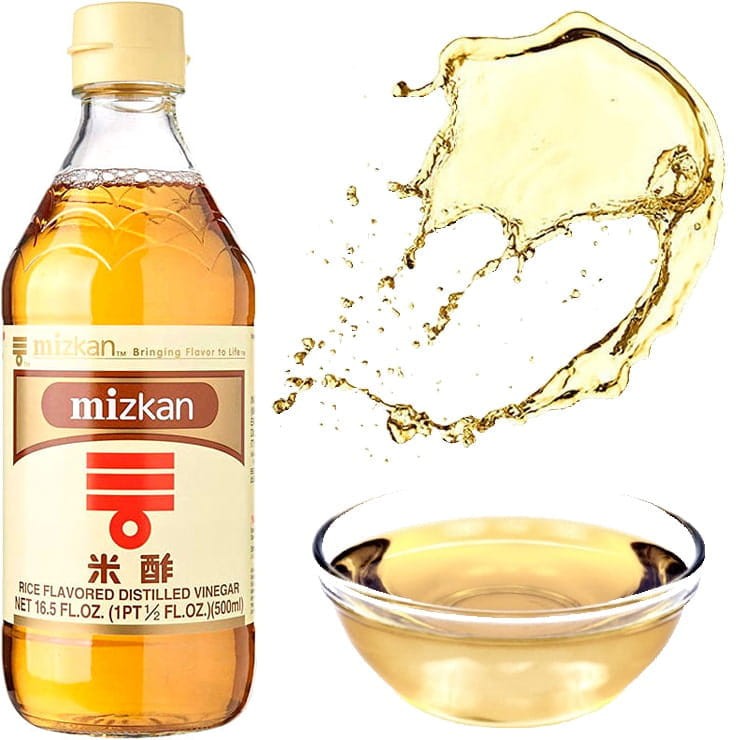 Japoński Ocet Ryżowy Brązowy Do Sushi Do Sałatek i Marynat 500ml MIZKAN