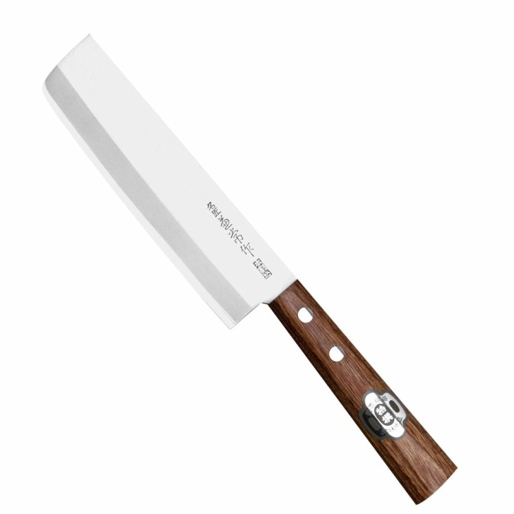 Kanetsune 1000 Shirogami#2/SS Japoński Nóż Mini Nakiri 13,5 cm
