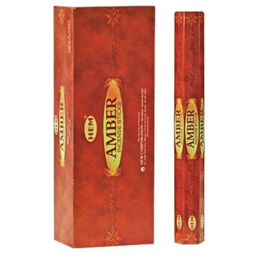 Indyjskie Kadzidełka Bursztyn Amber 20 Sztuk HEM