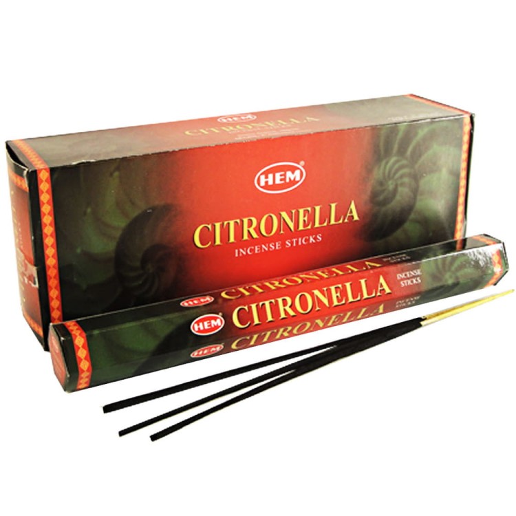 Indyjskie Kadzidełka Cytronella Citronella 20 Sztuk HEM