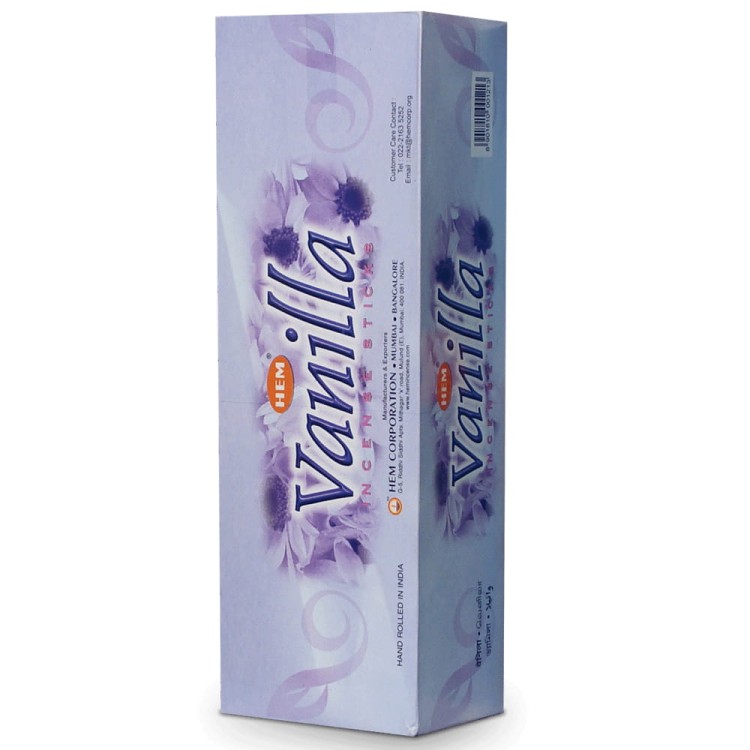Indyjskie Kadzidełka Wanilia Vanilla 20 Sztuk HEM