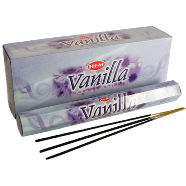 Indyjskie Kadzidełka Wanilia Vanilla 20 Sztuk HEM